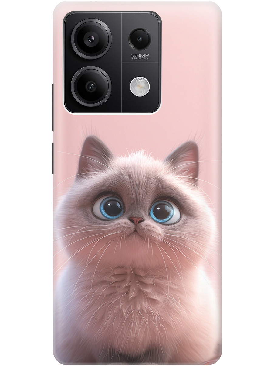 

Силиконовый чехол на Xiaomi Redmi Note 13 5g с принтом "Милейший котик", Прозрачный;розовый;серый, 776587011