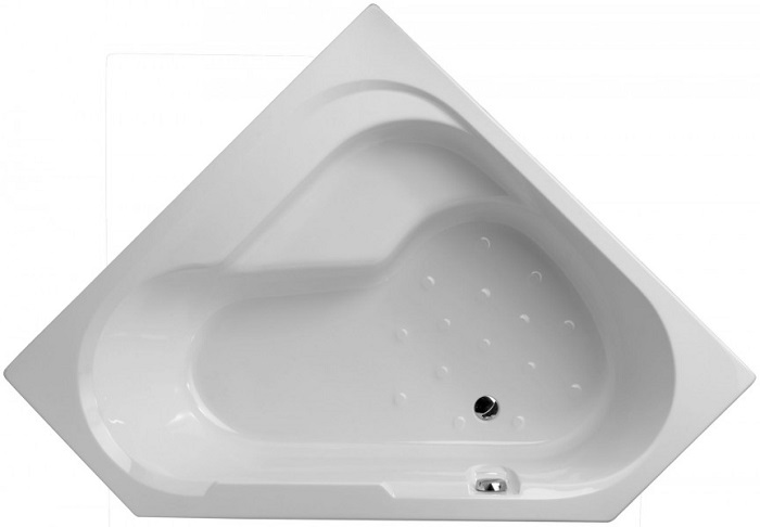 фото Ванна акриловая jacob delafon bain douche 145x145 левосторонняя