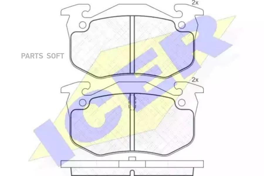 

Колодки Задние Citroen Xsara/Peugeot 106/206/306/309 Icer 180649 Icer арт. 180649
