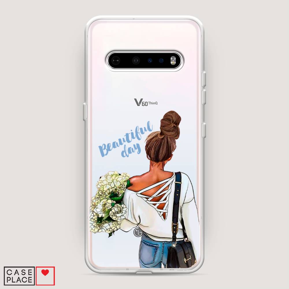 

Чехол Awog на LG V60 ThinQ 5G "Beautiful day vector", Коричневый;белый;зеленый, 84250-6