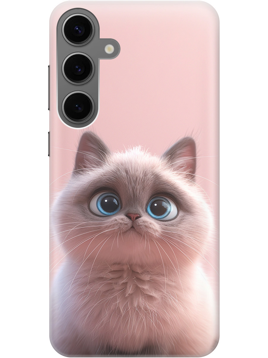 

Силиконовый чехол на Samsung Galaxy S24+ с принтом "Милейший котик", Прозрачный;розовый;серый, 779824611