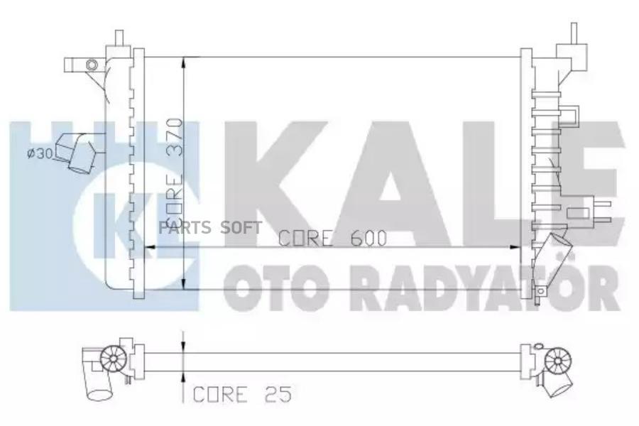 

Радиатор двигателя HYUNDAI COUPE KALE 357800