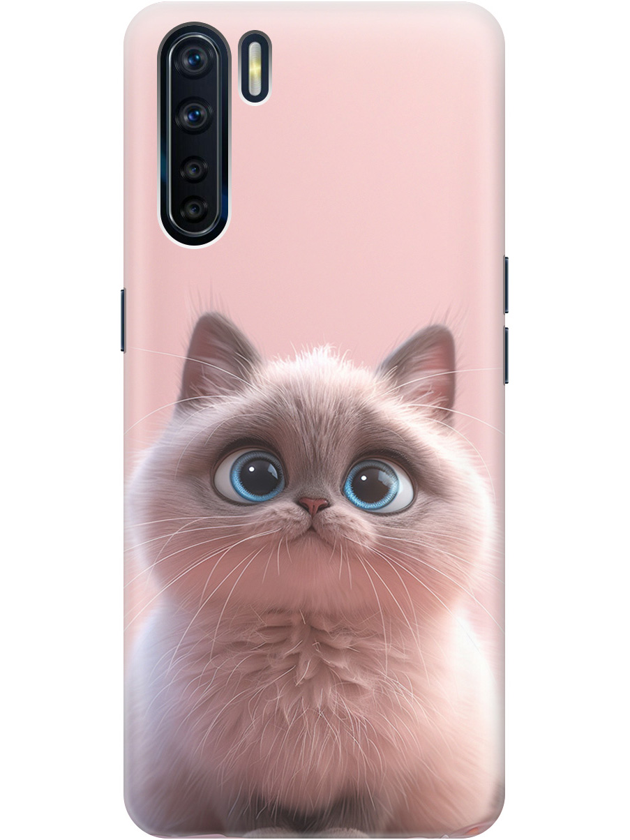 

Силиконовый чехол на OPPO A91 / Reno3 с принтом "Милейший котик", Прозрачный;розовый;серый, 726148811