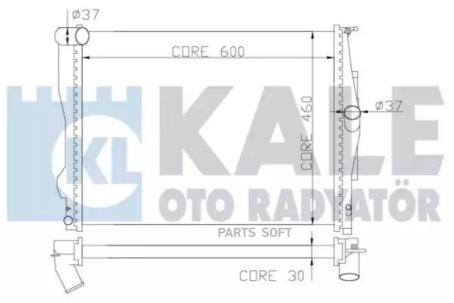 

Радиатор двигателя BMW 1/ 1/ 3/ X1/ Z4 KALE 348700