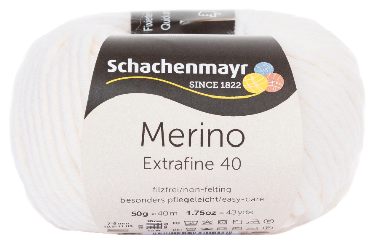 фото Пряжа schachenmayr 9807555 merino extrafine 40 (00301)