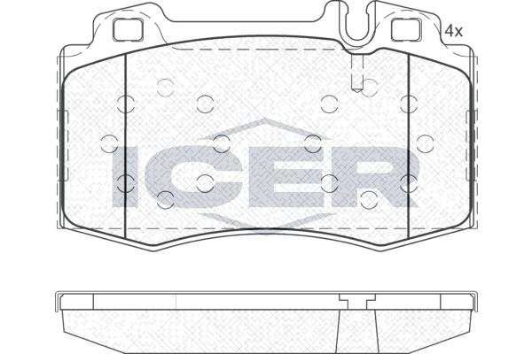 

Колодки Передние Mb W220 W163 4.3-5.5l Icer 181389 Icer арт. 181389