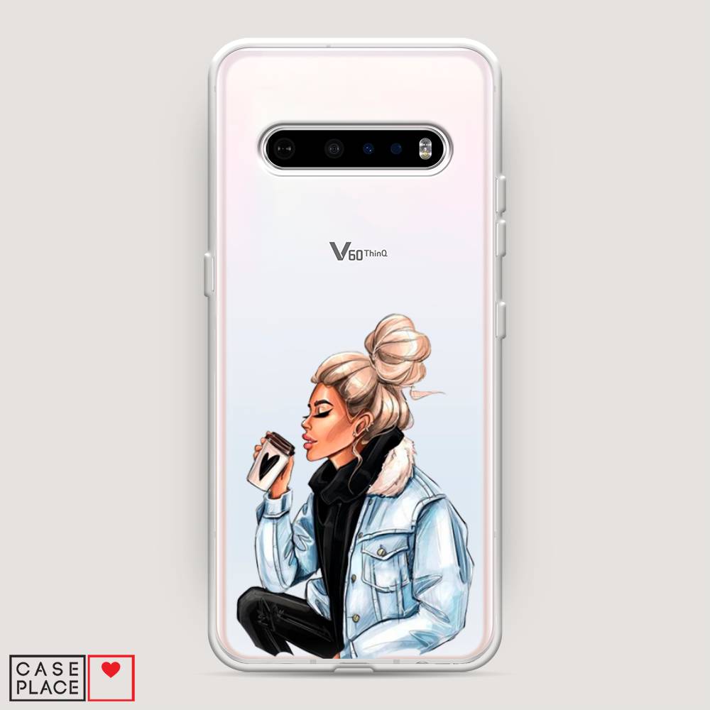 

Чехол Awog на LG V60 ThinQ 5G "Cute girl", Коричневый;бежевый, 84250-7