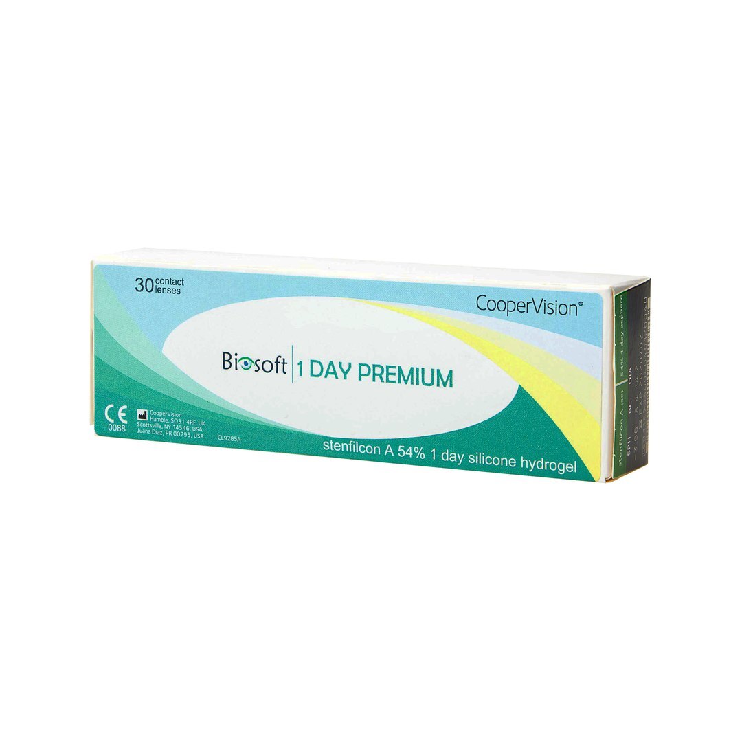 

Контактные линзы Biosoft 1 Day Premium 30 линз R 8,4 -8,00, 1 Day Premium 30 линз