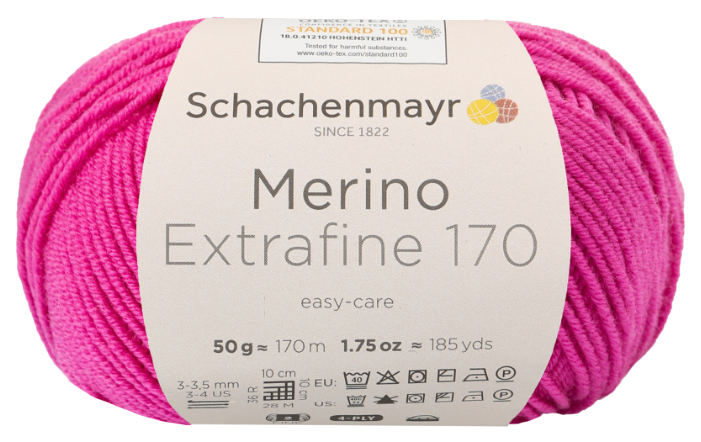 фото Пряжа schachenmayr 9807551 merino extrafine 170 (00037, pink)