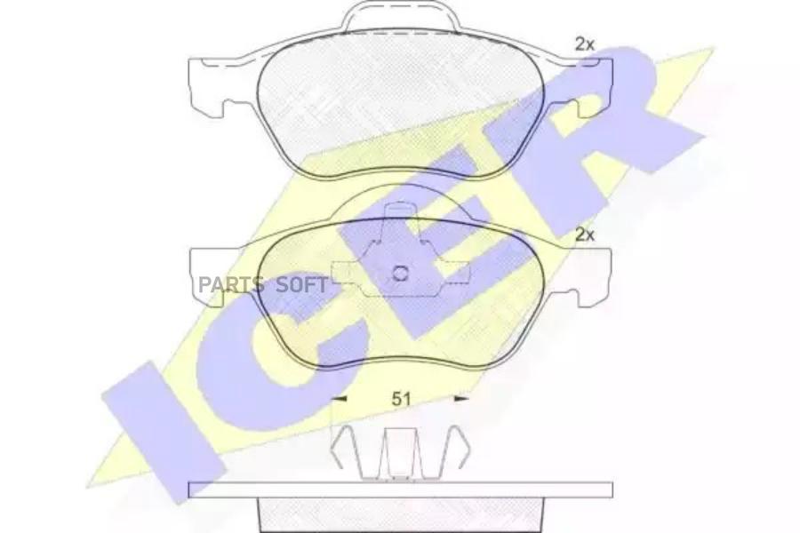 

Колодки Передние Renault Megane Ii/Scenic Ii Icer 181431 Icer арт. 181431