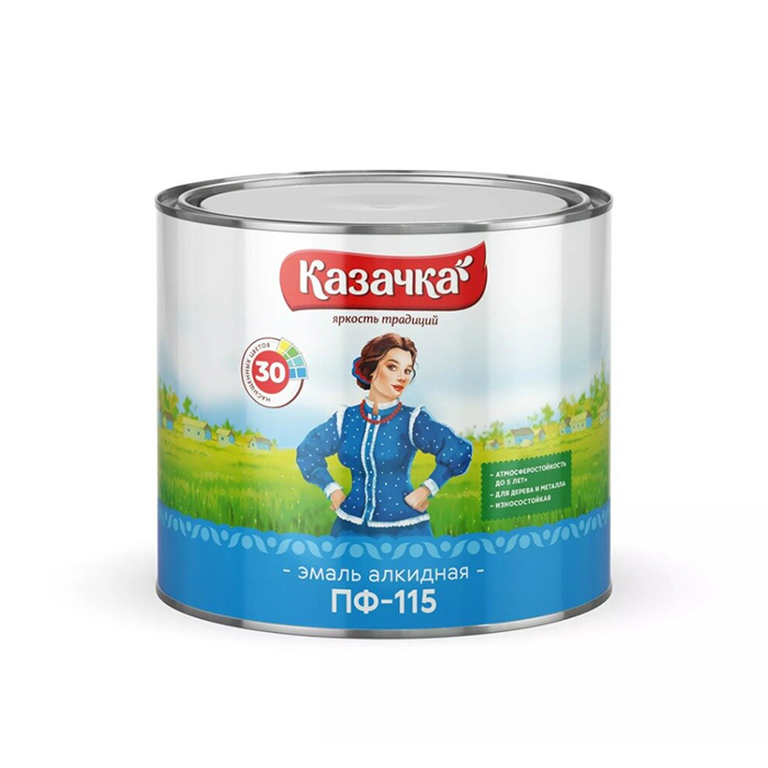 

Эмаль Казачка, ПФ-115, сиреневая, 1.9 кг, Фиолетовый