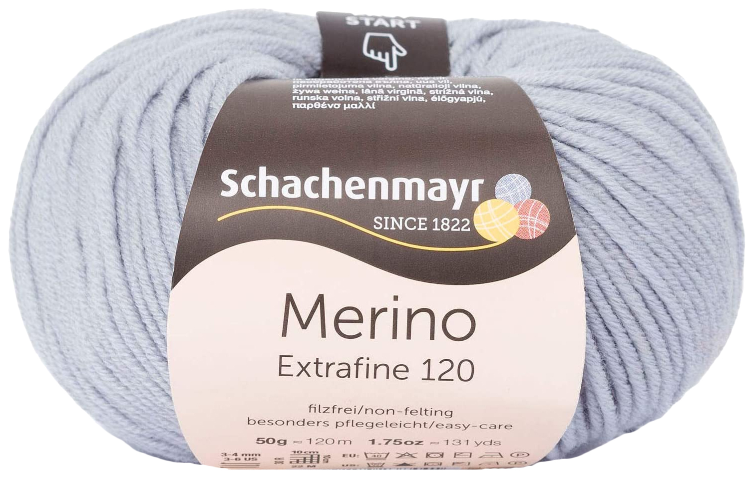 

Пряжа Schachenmayr 9807552 Merino Extrafine 120 (10192), Серебристый, Merino Extrafine 120