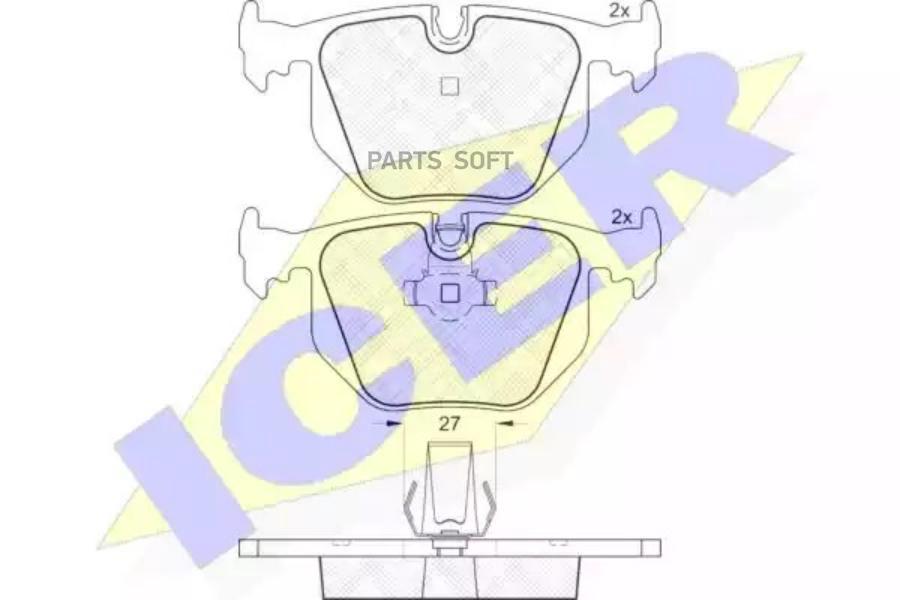 

Колодки Задние Bmw E38/E53(X5) Icer 181549 Icer арт. 181549