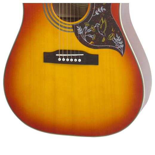 фото Акустическая гитара epiphone hummingbird aged cherry sunburst