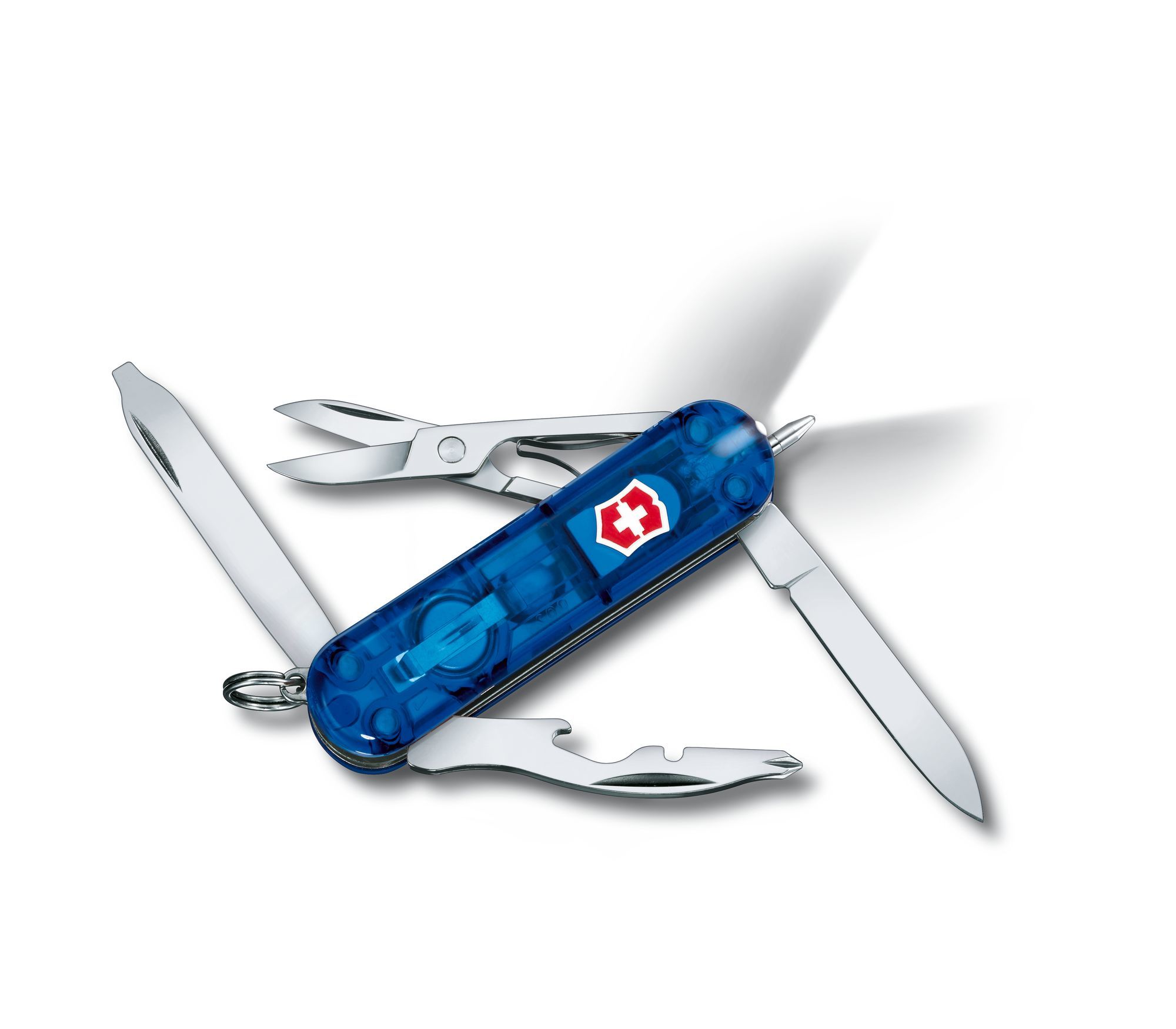 

Нож-брелок Victorinox Classic Midnite Manager, 58 мм, 10 функций, синий полупрозрачный, Classic Midnite Manager