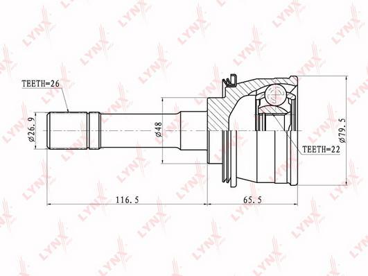 

Шрус Lynxauto CO7302