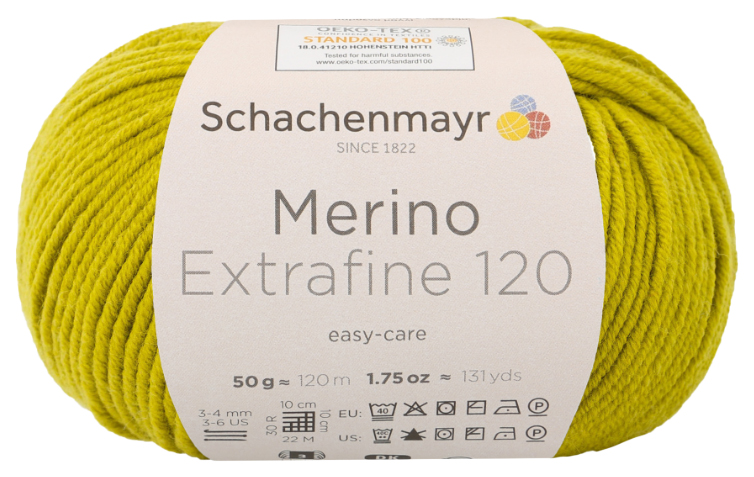 фото Пряжа schachenmayr 9807552 merino extrafine 120 (00174, anis)