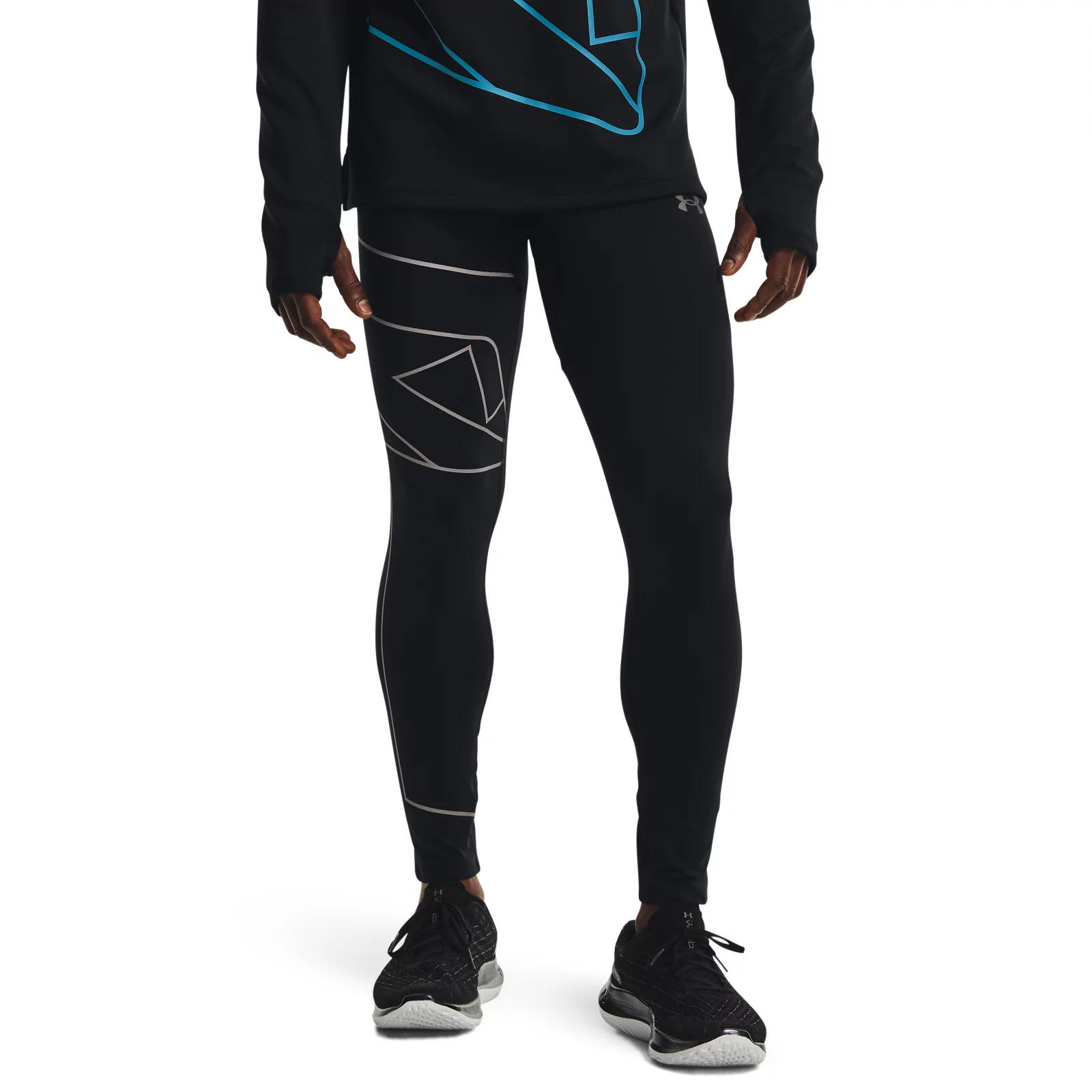 Тайтсы мужские Under Armour 1365671-001 черные MD