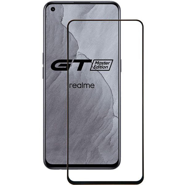 

Защитное стекло для Realme GT Master Edition Glass Pro Full Glue Черное, для Realme GT Master Edition Full Glue Черное