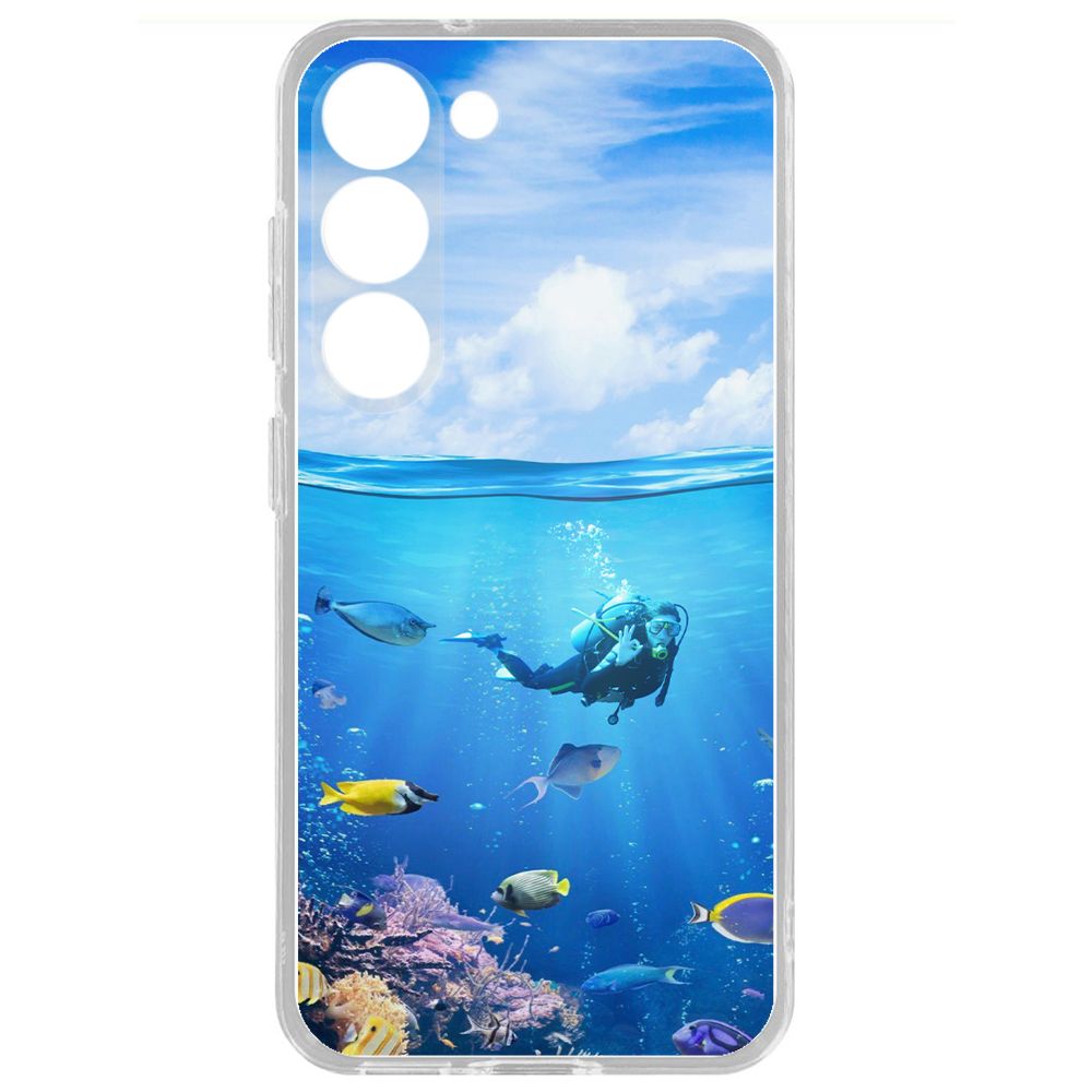 Чехол-накладка Krutoff Clear Case Австралия, Большой Барьерный Риф для Samsung Galaxy S23+