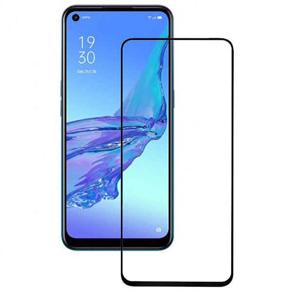 

Защитное стекло для Oppo A53 Red Line Full Screen с защитой края от сколов Черное, для Oppo A53 Full Screen с защитой края от сколов Черное