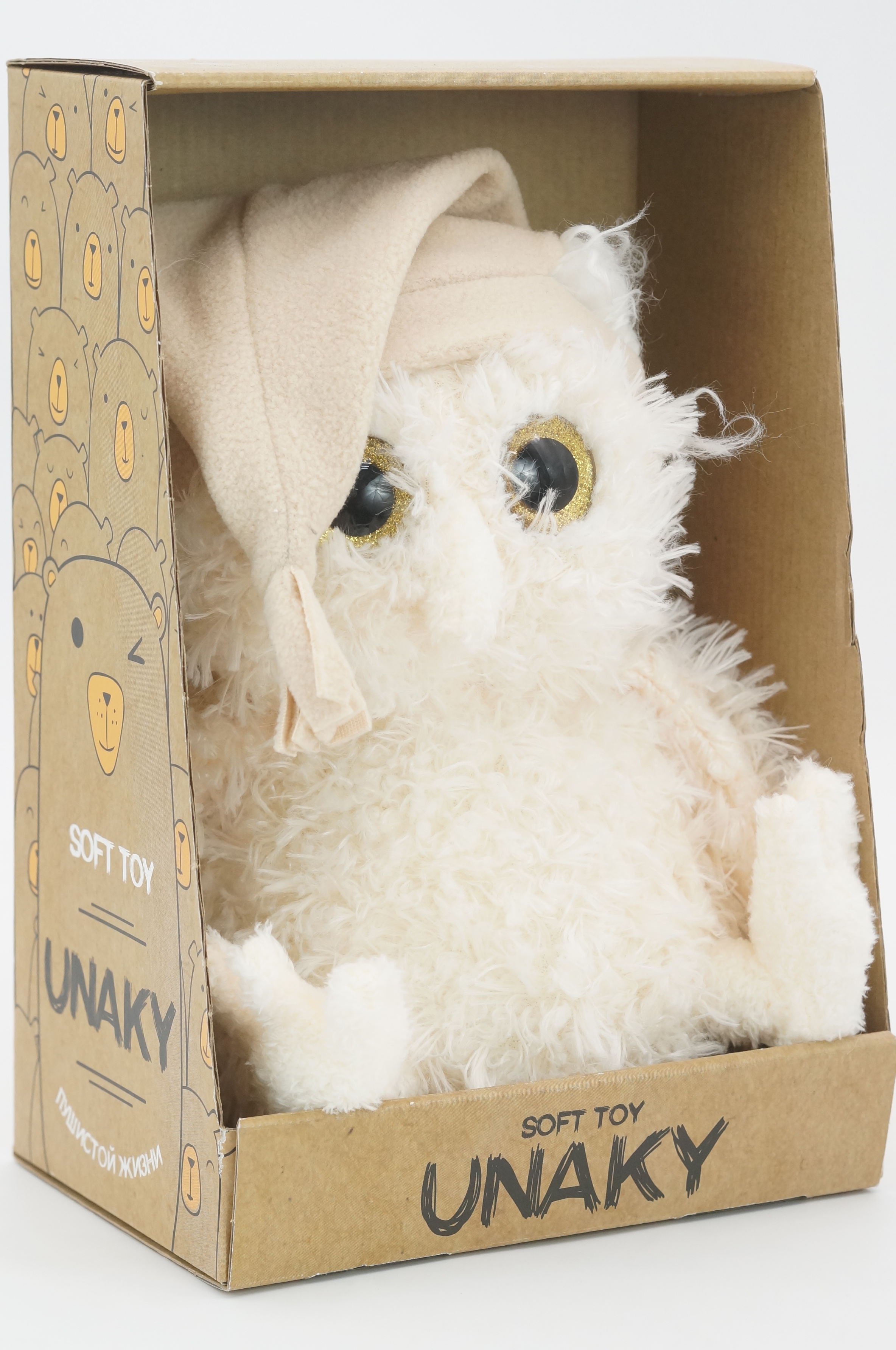 Мягкая игрушка Unaky Soft Toy Сова светлая 08184A24-57M мягкая игрушка unaky soft toy сова лия темная в голубом комбинезоне 24 см