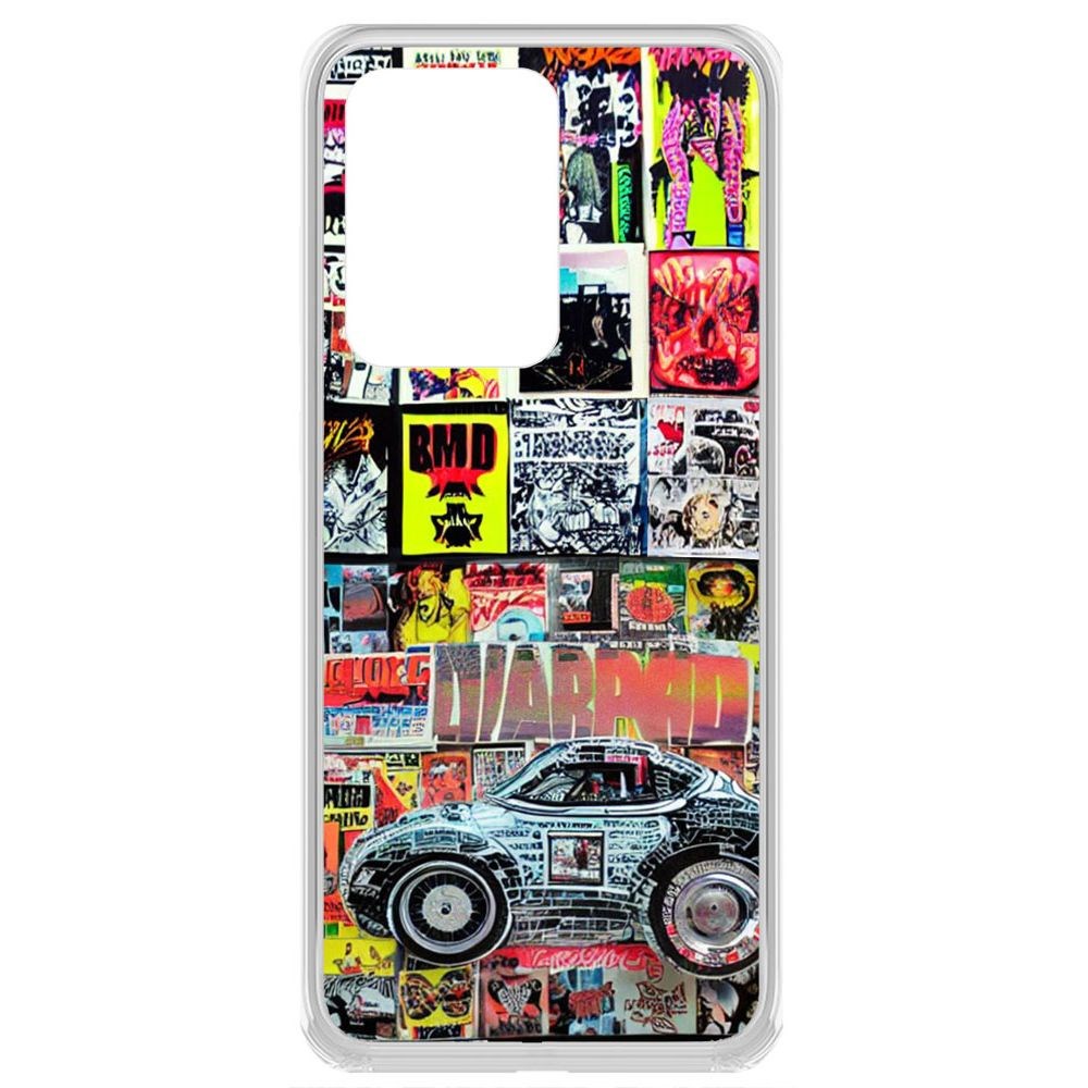 

Чехол-накладка Krutoff Clear Case Автопамфлет для Samsung Galaxy S20 Ultra (G988)