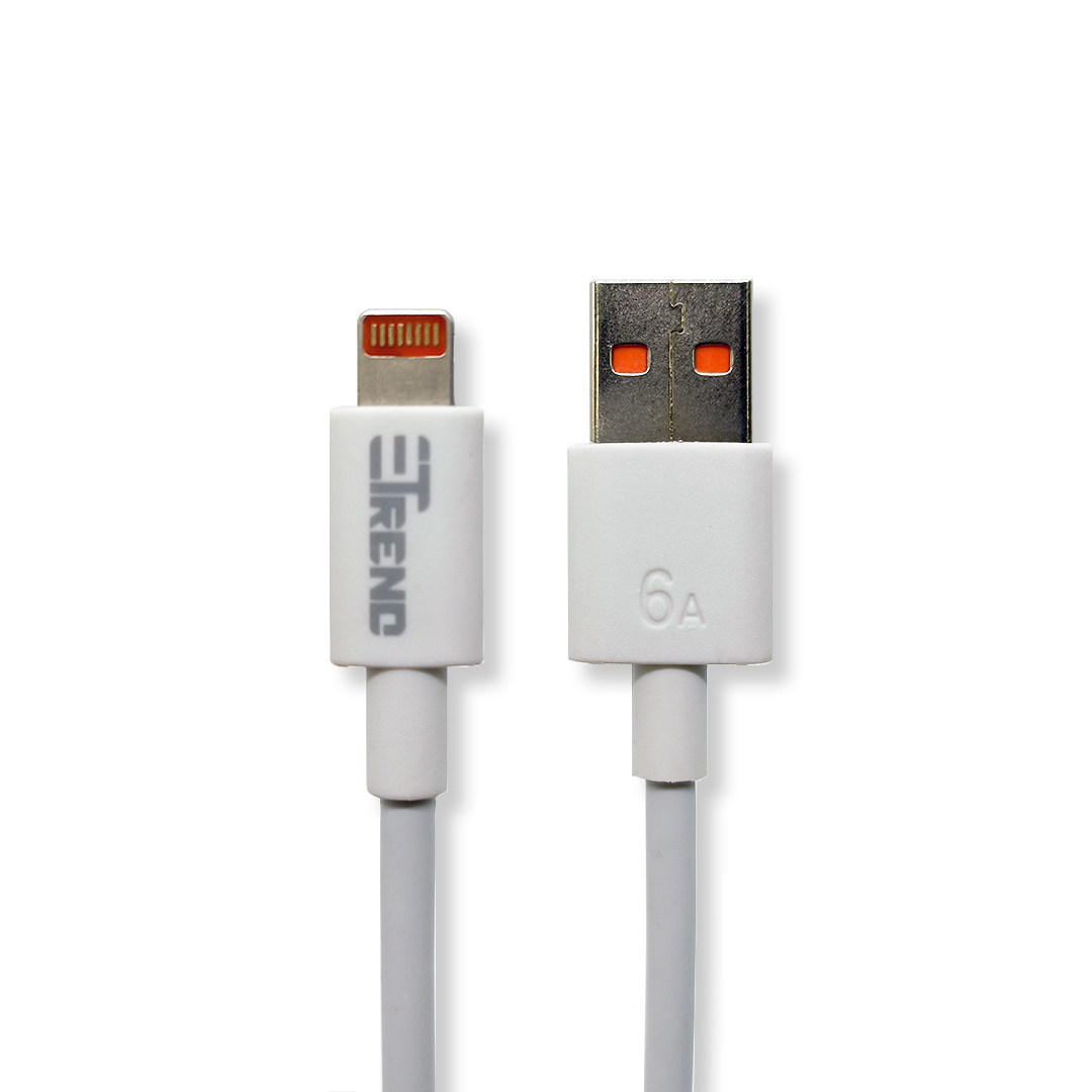 фото Кабель lightning - usb etrend 6a 2 м белый