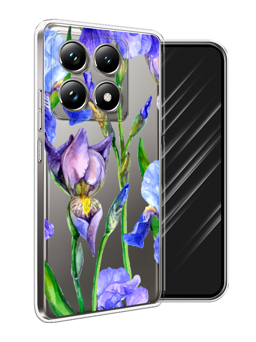 

Чехол Awog на Xiaomi 14T Pro "Синие ирисы", Фиолетовый;голубой;зеленый, 323450-1