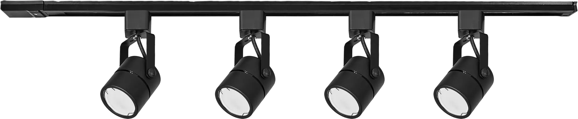 Трековая система освещения Volpe Q321 подвесная 98.5 см цвет черный под лампу 4 шт.