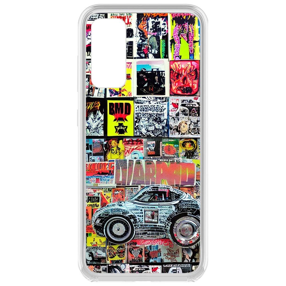 

Чехол-накладка Krutoff Clear Case Автопамфлет для Samsung Galaxy S20 FE