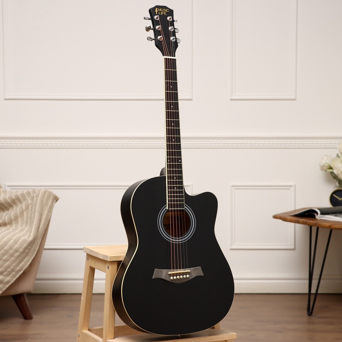 Акустическая гитара Music Life QD-H39Q-BB 9915646 черная