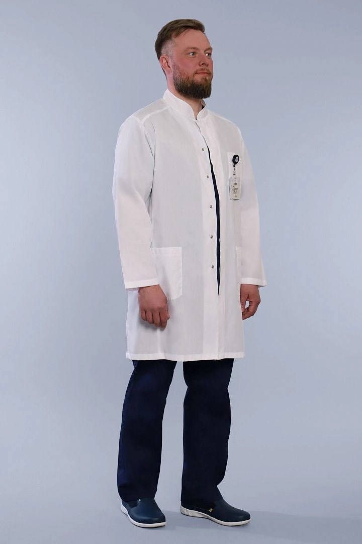 

Халат медицинский мужской Doctor Big 502 белый 50 RU, 502