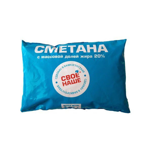 

Сметана Свое Наше 20% 250 г
