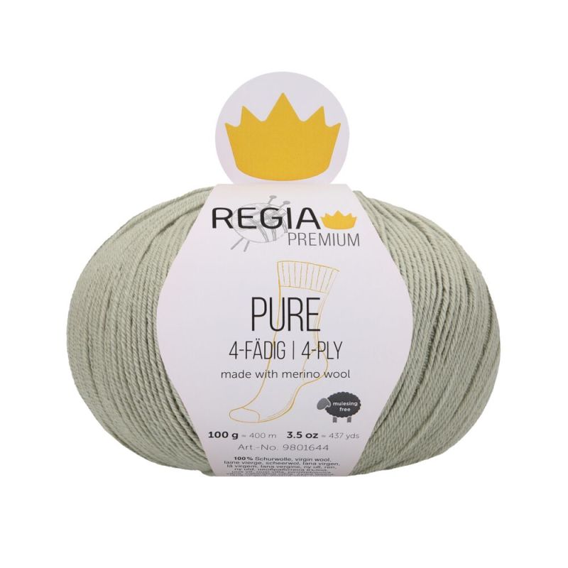 Пряжа Regia Pure Premium9801644 00071 reed тросник серый 1448₽