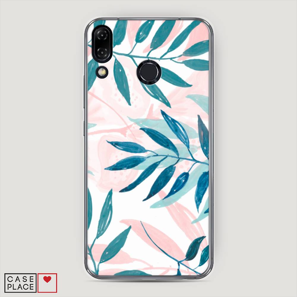 фото Чехол awog "акварельные веточки" для asus zenfone 5 ze620kl