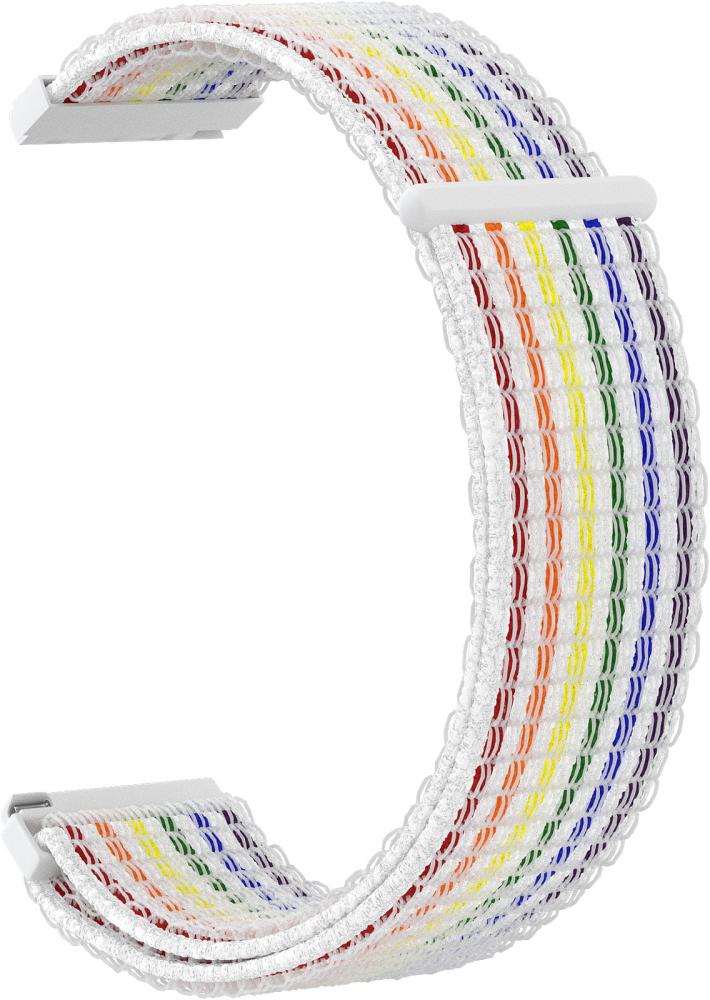 

Ремешок нейлоновый GSMIN Woven Nylon 20 для Motorola Moto 360 v3 (Бело-радужный), Ремешок нейлоновый GSMIN Woven Nylon 20 для Motorola Moto 360 v3