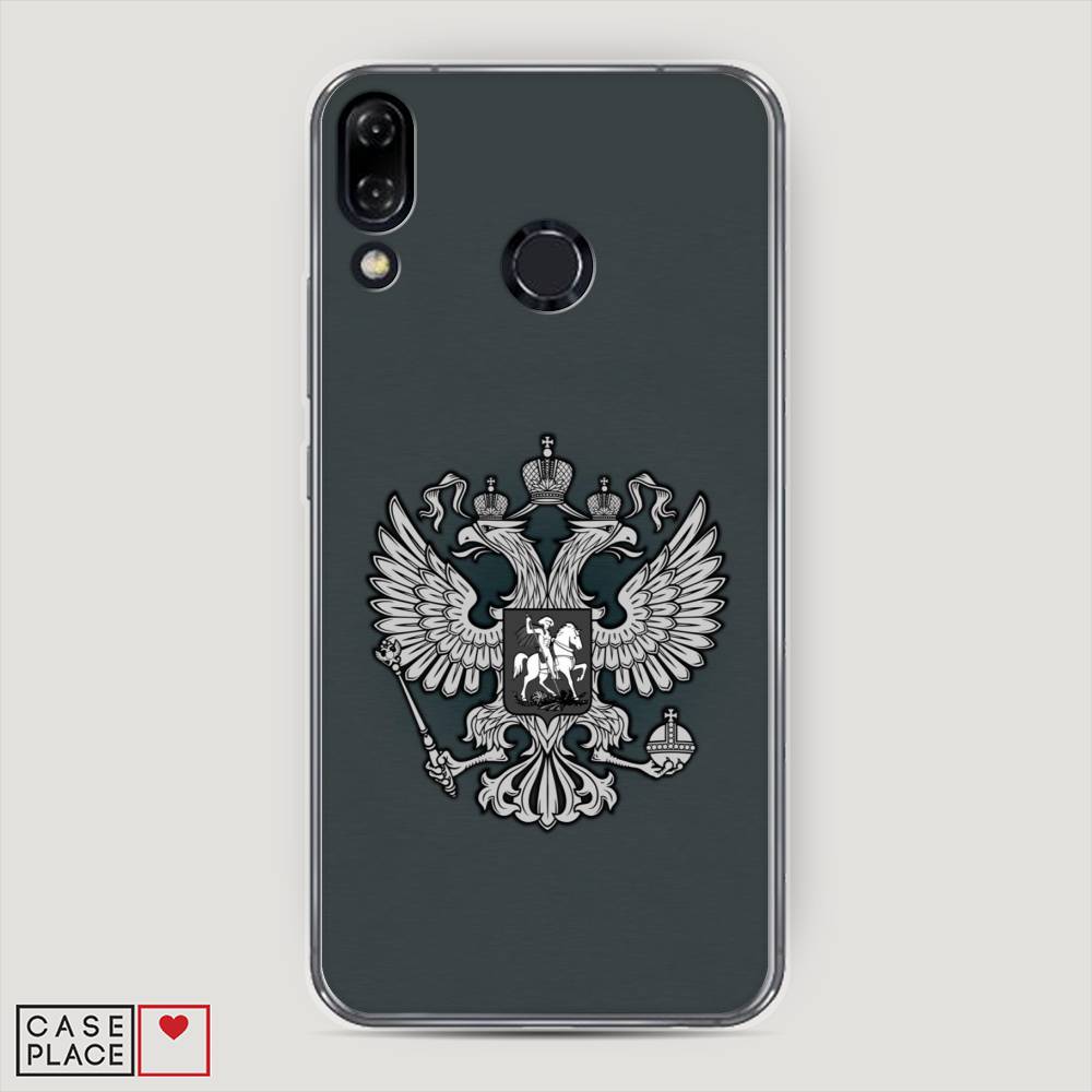 фото Чехол awog "герб россии серый" для asus zenfone 5 ze620kl