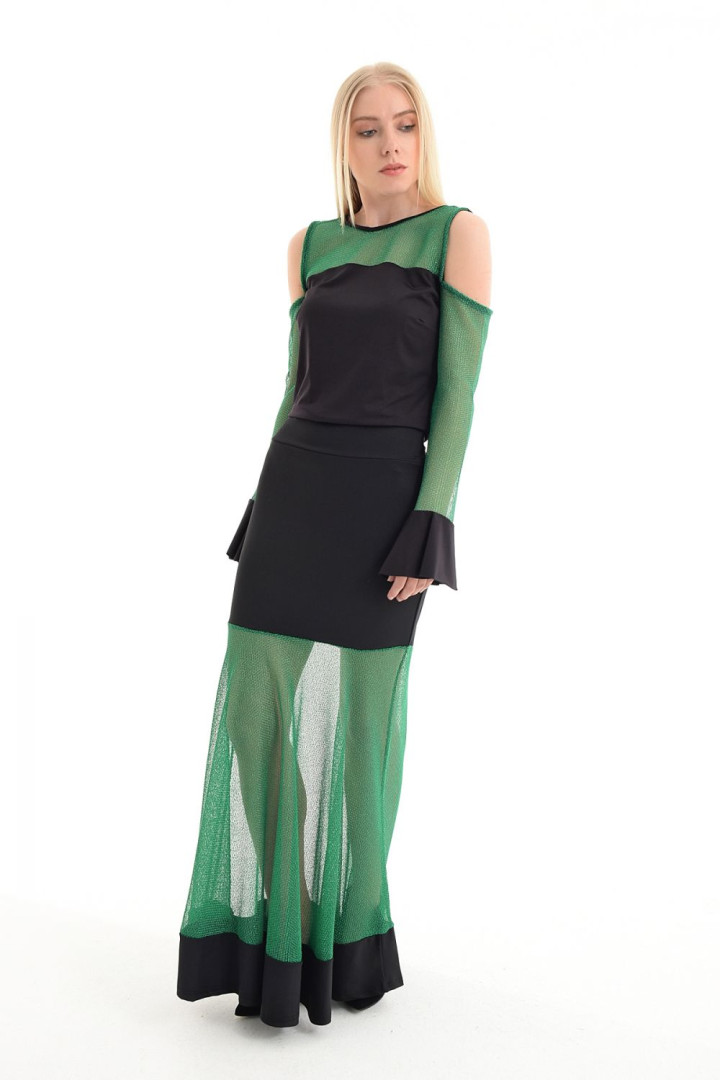 

Юбка женская Sense 129417 зеленая 40 RU (товары доставляются из-за рубежа), 129417