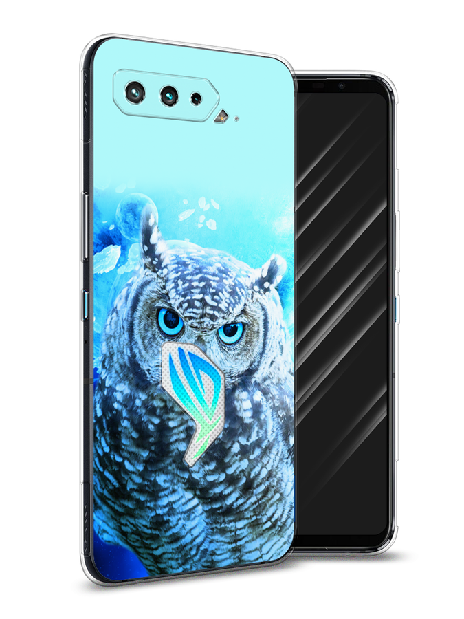 

Чехол Awog на Asus ROG Phone 5 "Сова арт 7", Синий;голубой, 44250-1