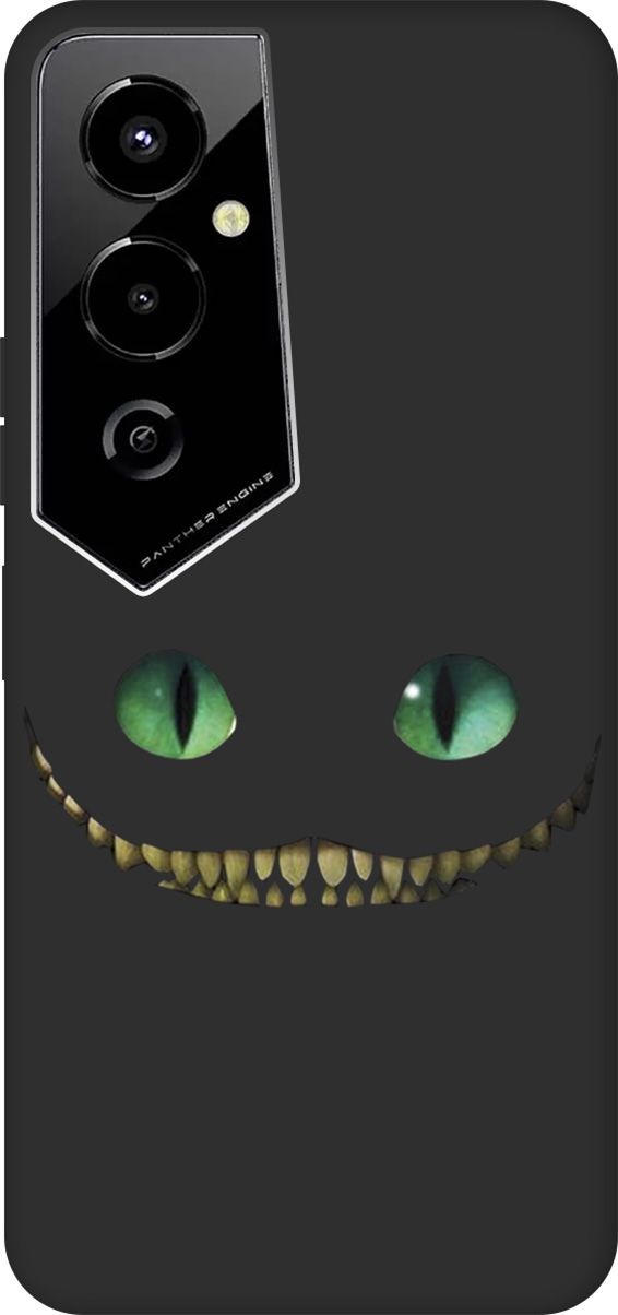 

Чехол на Tecno Pova 4 Pro с 3D принтом "Cheshire Cat" черный, Черный;зеленый, 158096