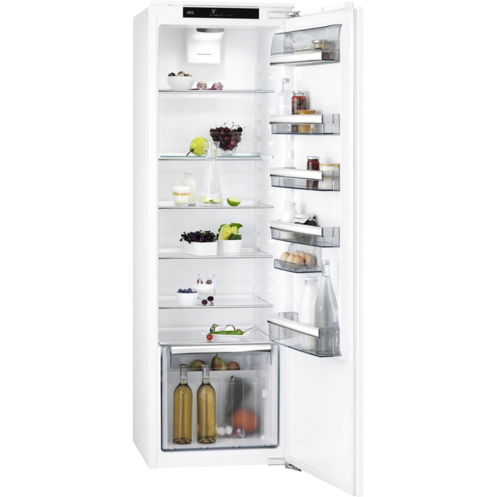 Встраиваемый холодильник AEG SKE818E1DC белый футболка для мальчика хаки белый рост 122