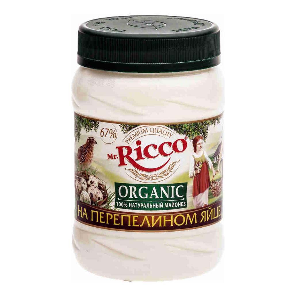 

Майонез MrRicco Organic с перепелиными яйцами 67% 720 г