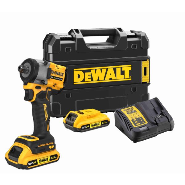 Аккумуляторный бесщеточный гайковерт DEWALT DCF922D2T-QW, 18 В, 610 Нм, c 2 АКБ гайковерт аккумуляторный ударный dewalt dcf897nt xj без акб и зу