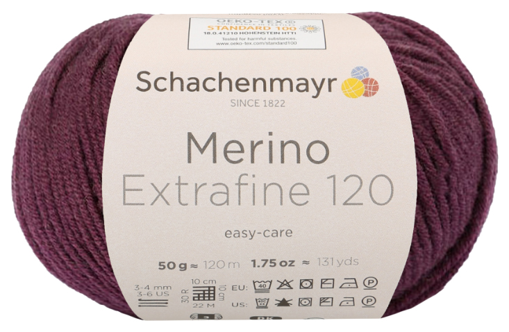 фото Пряжа schachenmayr 9807552 merino extrafine 120 (00144, feige)