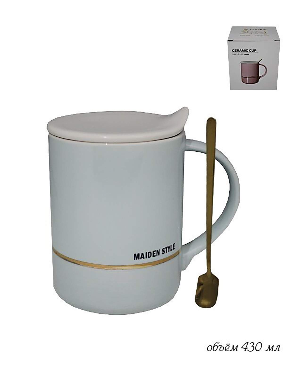 

Кружки для чая Lenardi, фарфоровые, 4 шт 430 мл