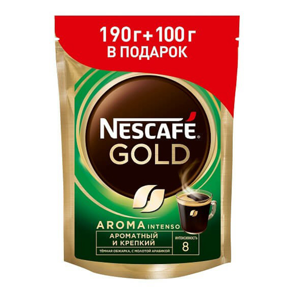 Кофе Nescafe Gold Арома Интенсо молотый в растворимом 290 г