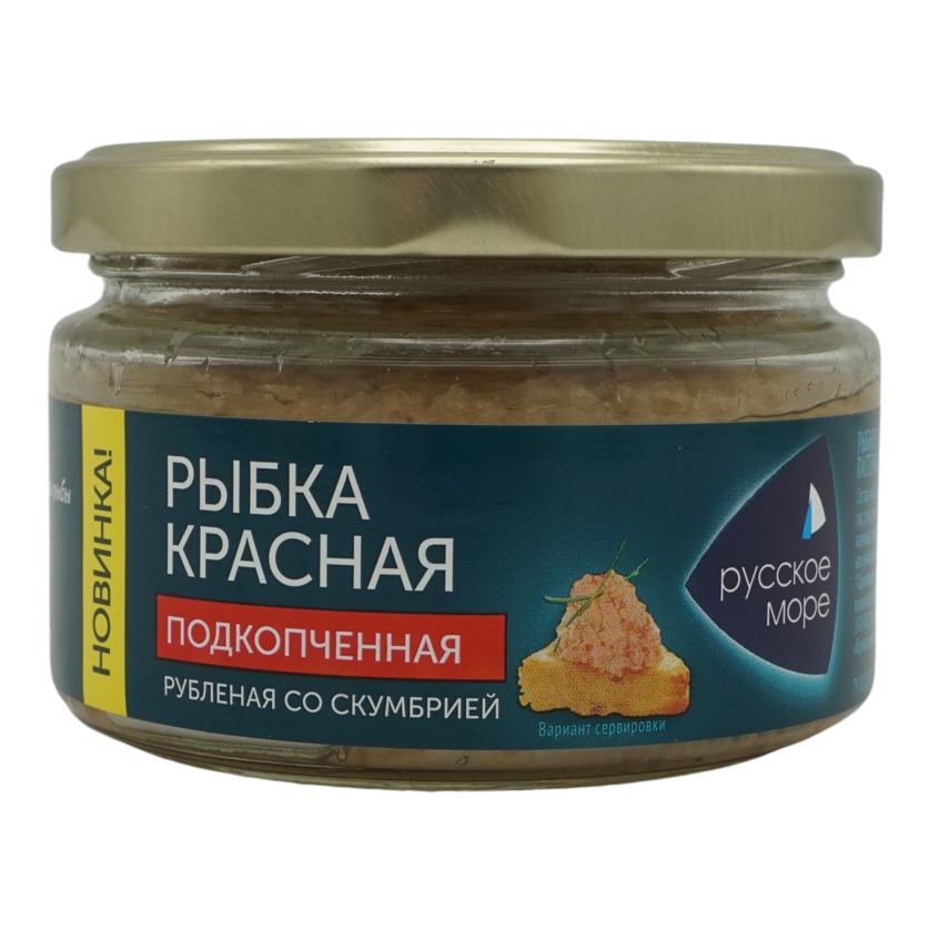 

Лосось Русское Море рубленый подкопченный 180 г