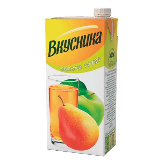 

Напиток сокосодержащий Вкусника яблочно-грушевый 950 мл