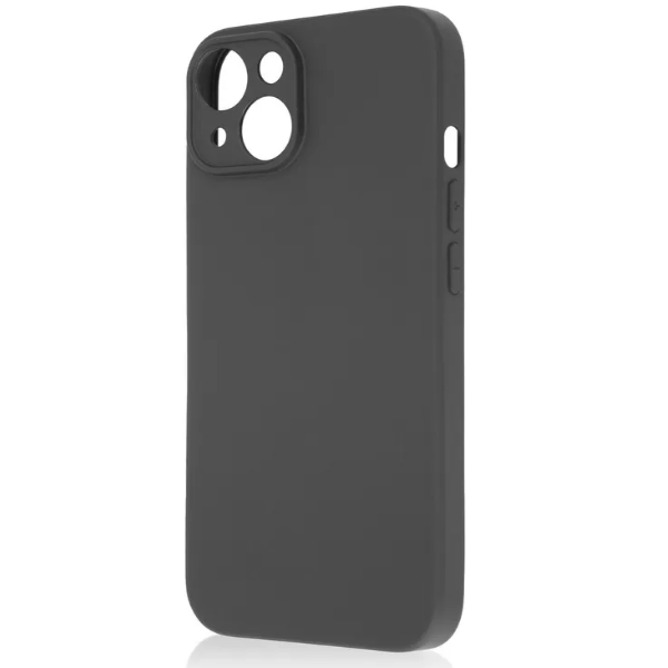 

Чехол iPhone 14 цветнои силикон, черный